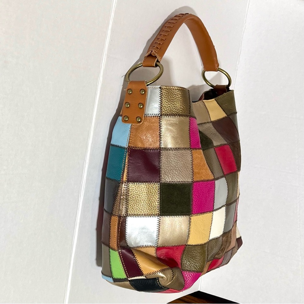 Stella & Max Patchwork Hobo Bag - image 7